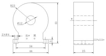 STR2150-2B Zero-phase Current Transformer STR2150-2B Zero-phase Current Transformer